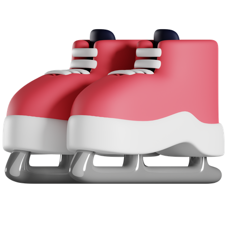 Ice Skate Shoes  3D Icon