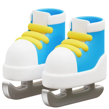 Ice Skate Shoes  3D Icon