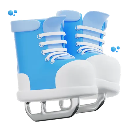 Ice Skate Shoes  3D Icon