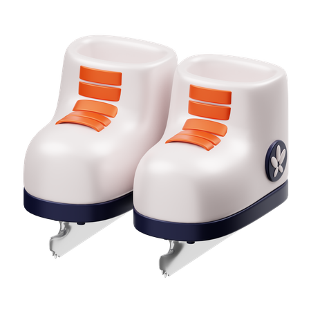 Ice Skate Shoes  3D Icon