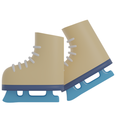Ice Skate Shoes  3D Icon