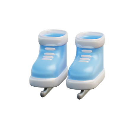 Ice Skate Shoes  3D Icon