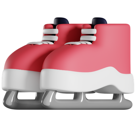 Ice Skate Shoes  3D Icon