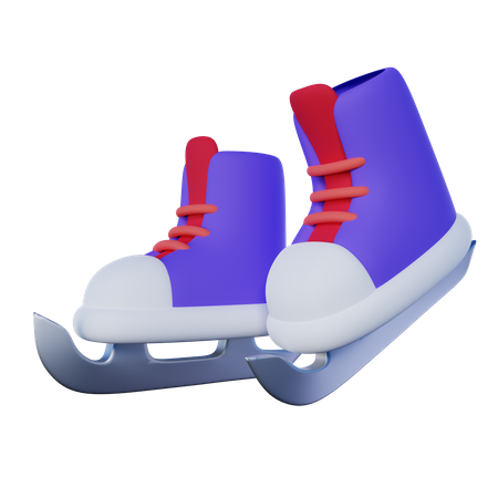 Ice Skate Shoes  3D Icon