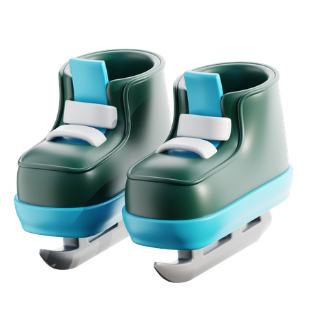 Ice Skate Shoes  3D Icon