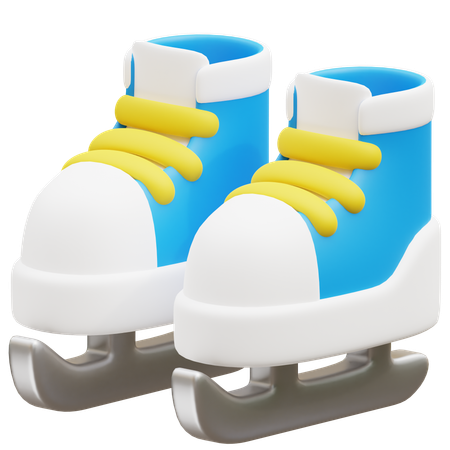 Ice Skate Shoes  3D Icon