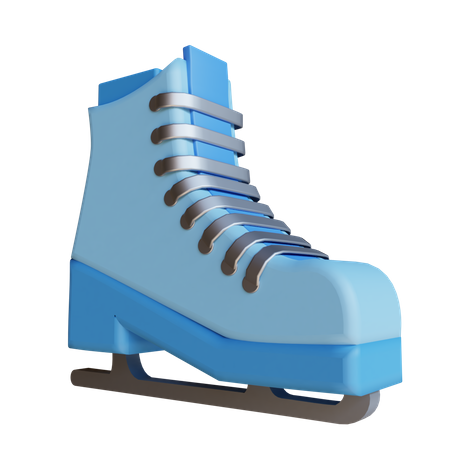 Ice Skate Shoes  3D Illustration