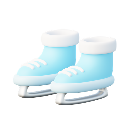 Ice Skate Shoes 3D Icon