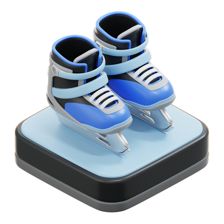 アイススケート選手  3D Icon