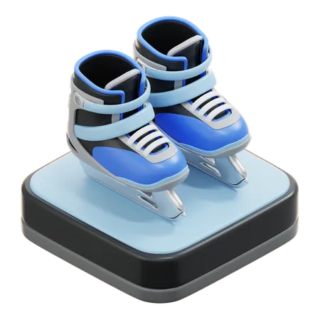 アイススケート選手  3D Icon