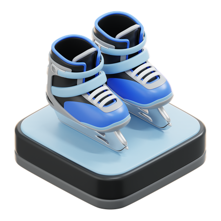 Ice skater  3D Icon