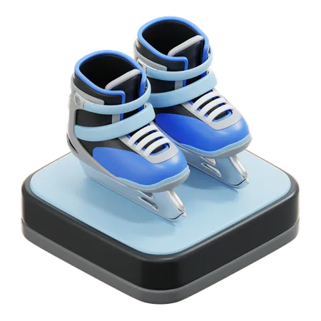 Ice skater  3D Icon