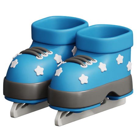 Ice Skater  3D Icon