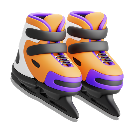 Ice skates  3D Icon