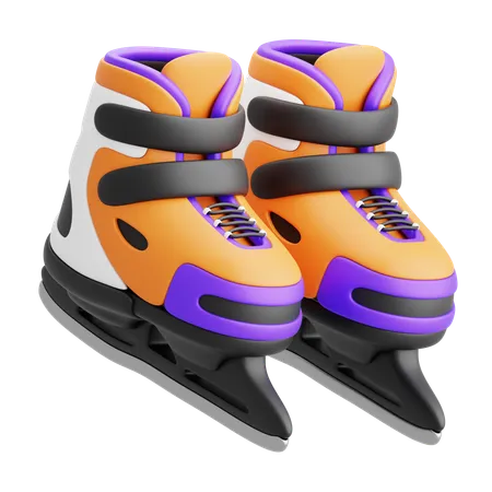 Ice skates  3D Icon