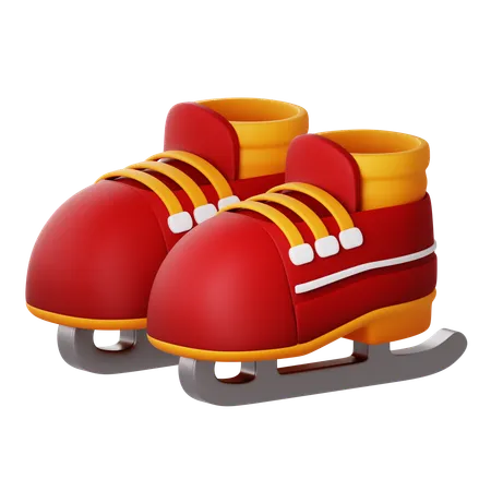 Ice Skates  3D Icon