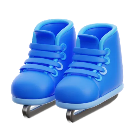 Ice skates  3D Icon