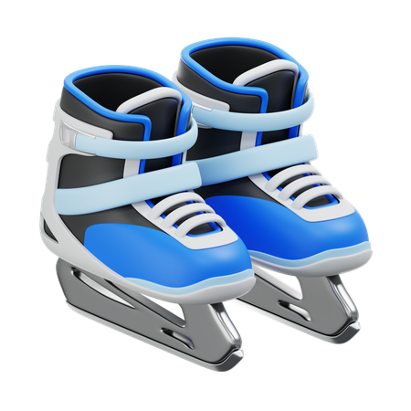 Ice Skates  3D Icon