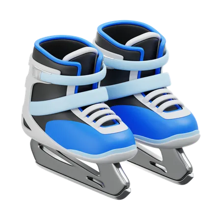 Ice Skates  3D Icon