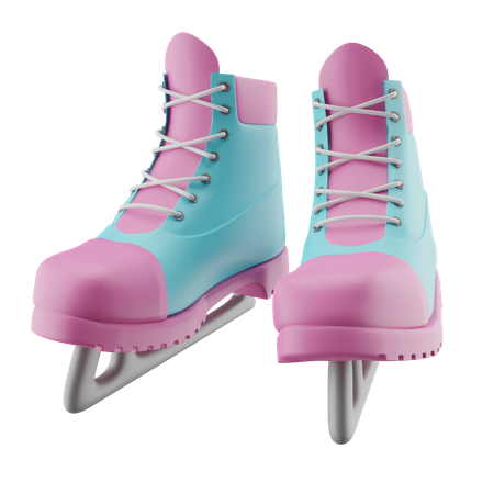 Ice Skates  3D Icon