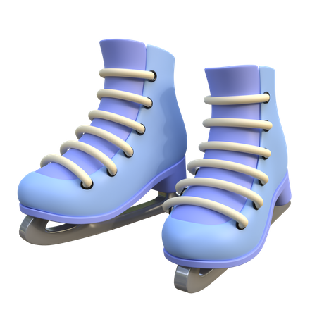 Ice Skates  3D Icon