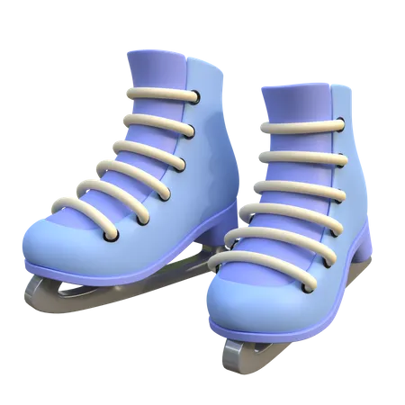 Ice Skates  3D Icon