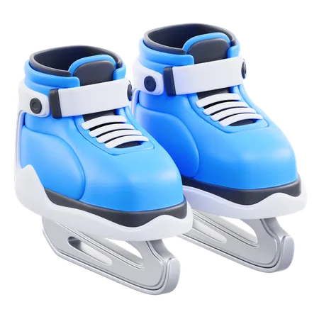 Ice Skates  3D Icon