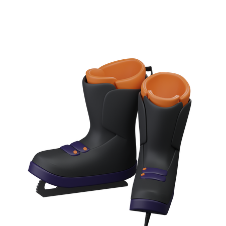 Ice Skates  3D Icon