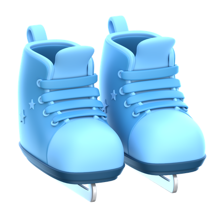 Ice skates  3D Icon