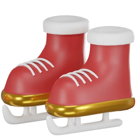 Christmas Ice Skating 3 D Icon 3D Icon