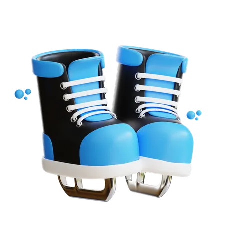 3 D Ice Skets Shoes 3D Icon
