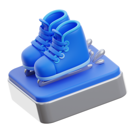 Ice Skating  3D Icon