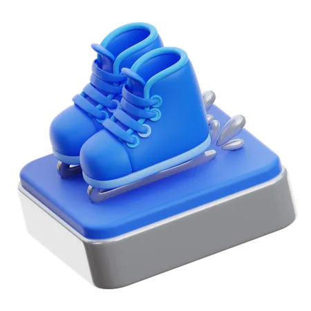 Ice Skating  3D Icon