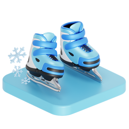 Ice skating  3D Icon