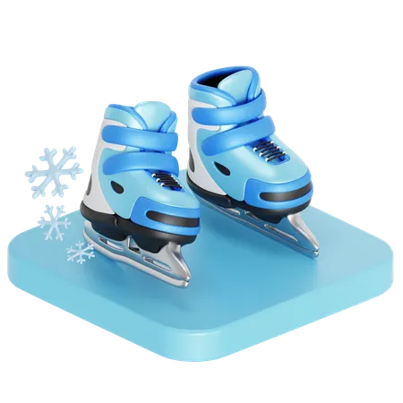 Ice skating  3D Icon