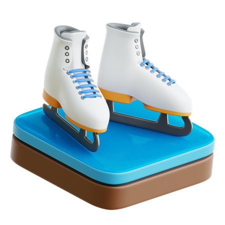 Ice Skating  3D Icon