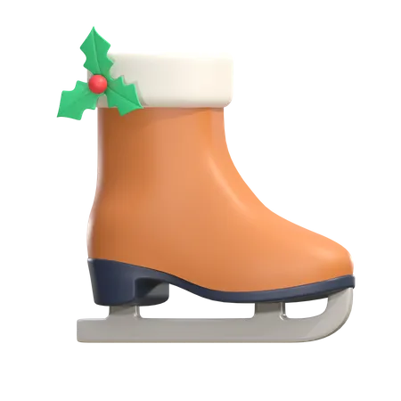 Ice Skating Shoe  3D Icon