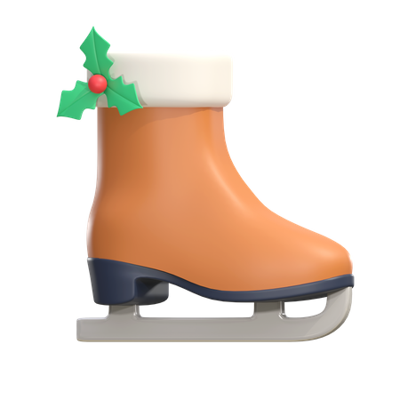 Ice Skating Shoe  3D Icon