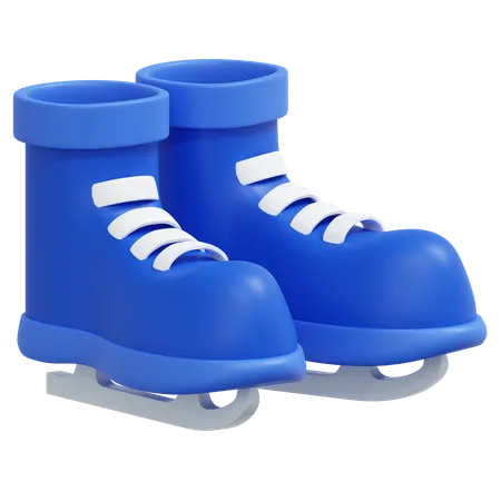 Ice Skating Shoes 3 D Icon Winter Illustration 3D Icon