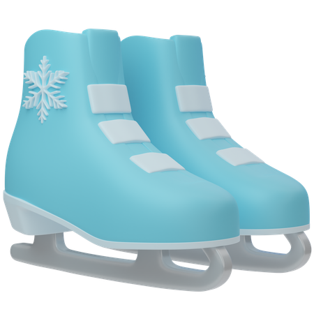 Ice Skating Shoes  3D Icon