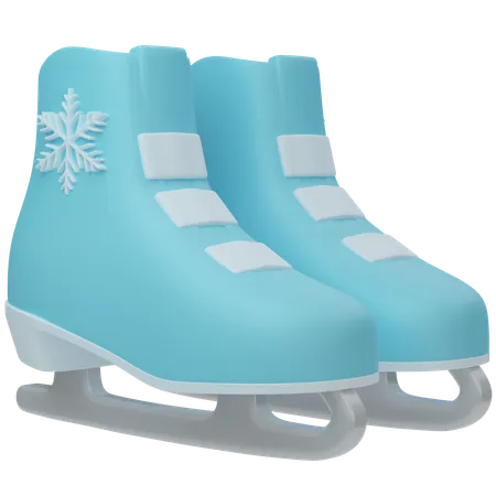 Ice Skating Shoes  3D Icon