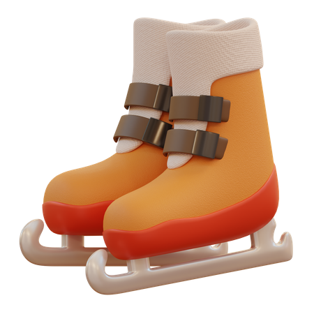 Ice Skating Shoes  3D Icon