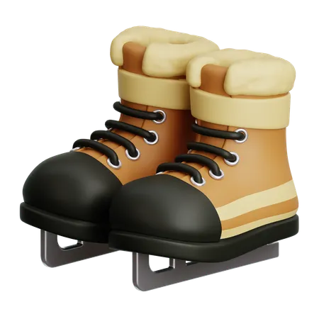 Ice Skating Shoes  3D Icon