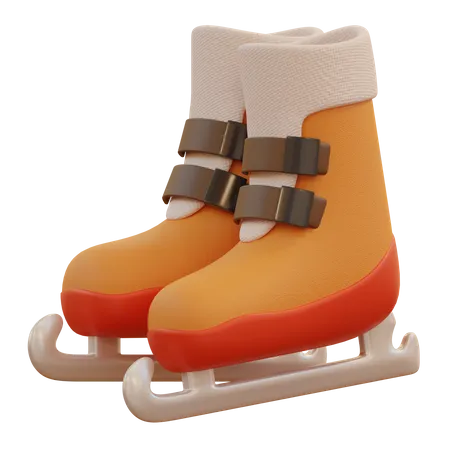 Ice Skating Shoes  3D Icon