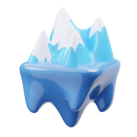 Icebergue  3D Icon