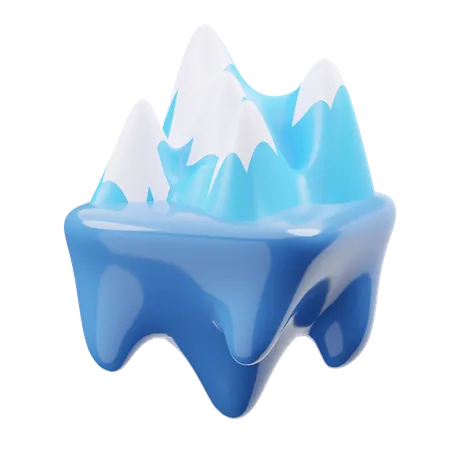 Icebergue  3D Icon