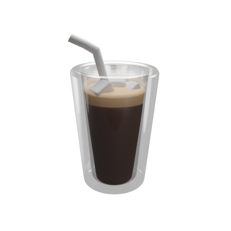 Iced Coffee 3D Illustration