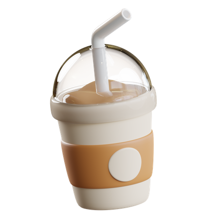 Iced Coffee Cup  3D Icon