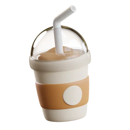 Iced Coffee Cup  3D Icon