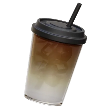 Iced Coffee Latte  3D Icon